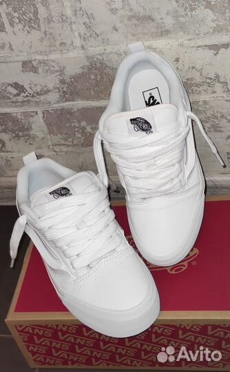 Кеды Vans Knu Skool Leather White