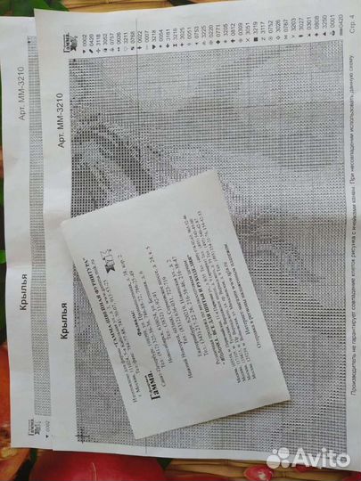 Схема - рисунок вышивки на канве- 