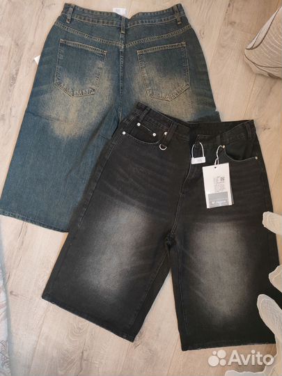 Удлиненные джинсовые шорты Jaded London type