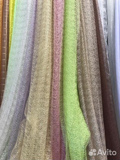 Тюль паутинка, готовые комплекты