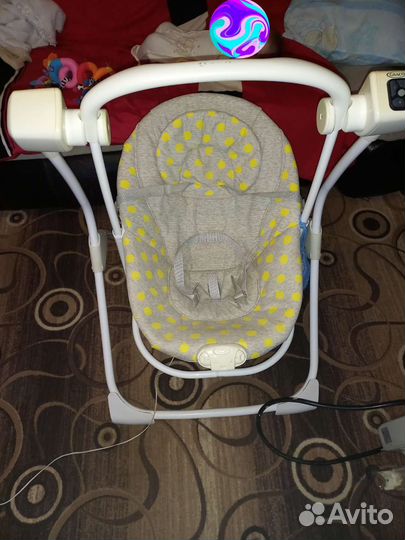 Электрическая детская качеля 2в1