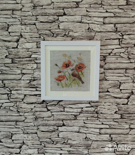 Картина ручной работы, вышивка крестом