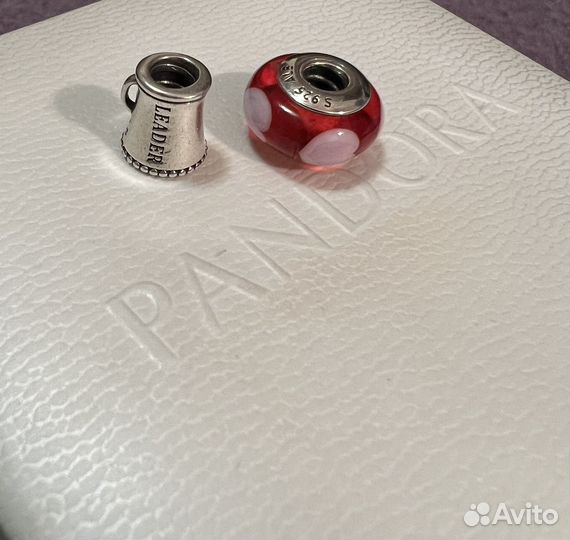 Pandora шарм муранское стекло