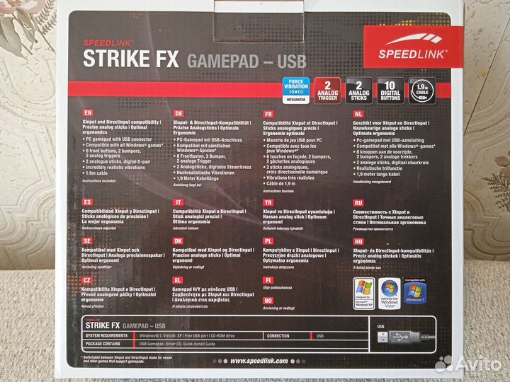 Геймпад speedlink strike FX (SL-6537-BK)