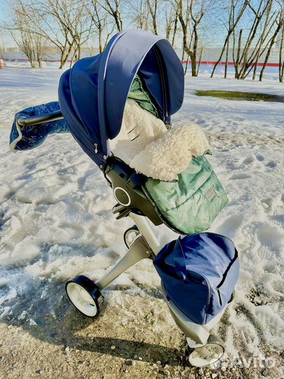 Коляска Stokke 3 в 1 + в подарок кокон, кенгуру