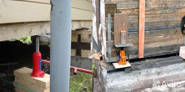 Подъем домов замена венцов