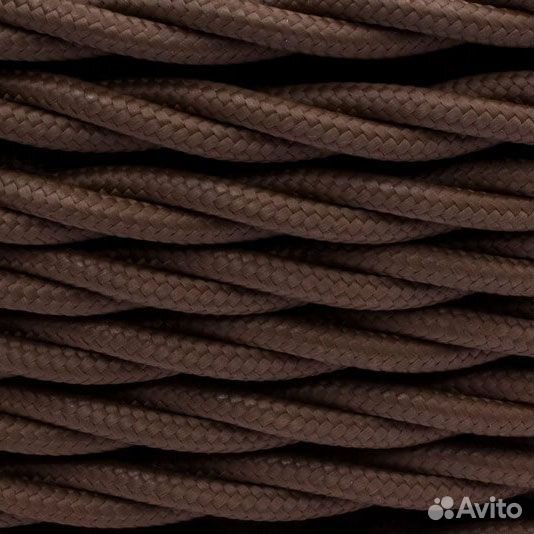 Ретро кабель витой bironi 3х2.5, 150 метров. Корич