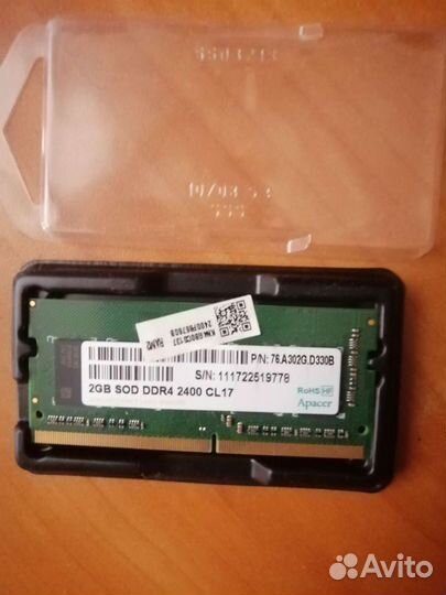Оперативная память для ноутбука ddr4 2gb