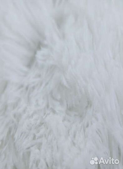 Новый белый плед евро пушистый шиншилла на кровать