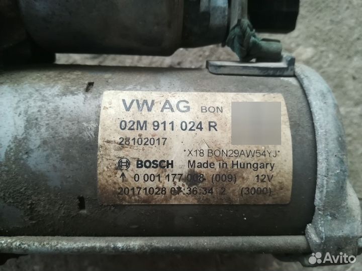 Стартер VAG VW Polo, Skoda Oktavia, Rapid