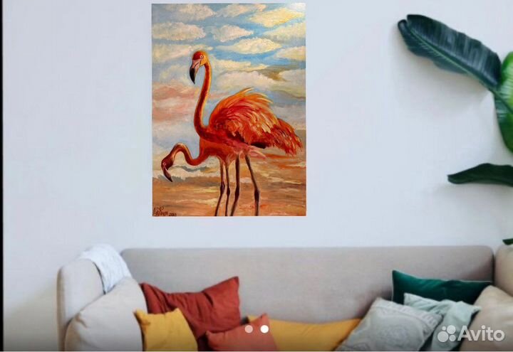 Картина маслом на холсте, интерьерная 50х70