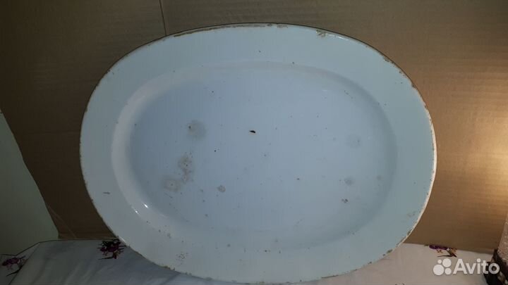 Блюдо антикварное завода М.С. Кузнецова