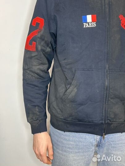 Зип худи balenciaga polo оверсайз