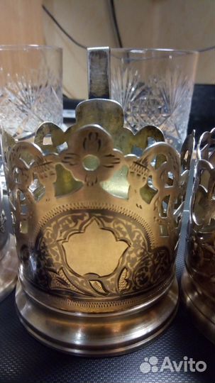 Подстаканник, серебро 875, СССР