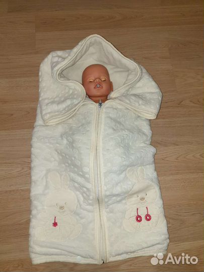 Конверт одеяло на молнии на выписку