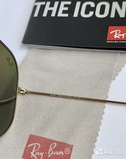 Очки Ray ban aviator зеркальные