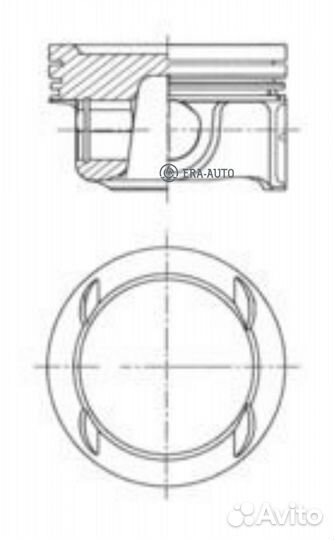 Kolbenschmidt 41784620 Поршень d72.50x1.2x1.2x2.0