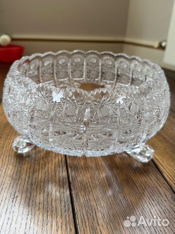 Ваза для фруктов Glasspo Чехия оригинал