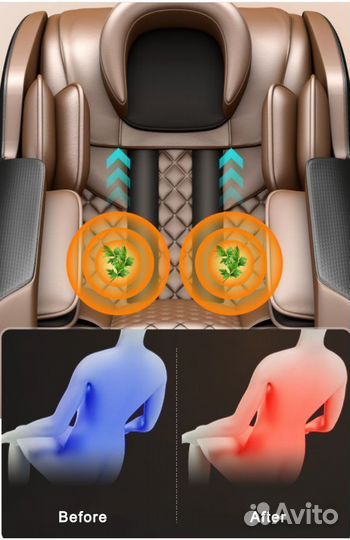 Массажное кресло LK-C10 коричневый