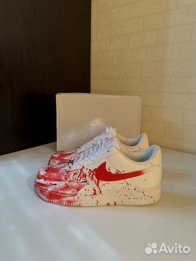 Кеды Nike Air Force 1 Blood Custom