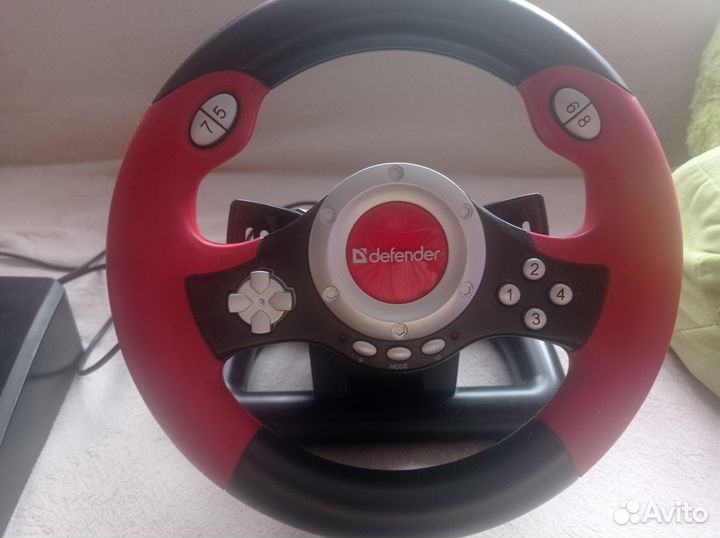 Игровой руль с педалями для пк