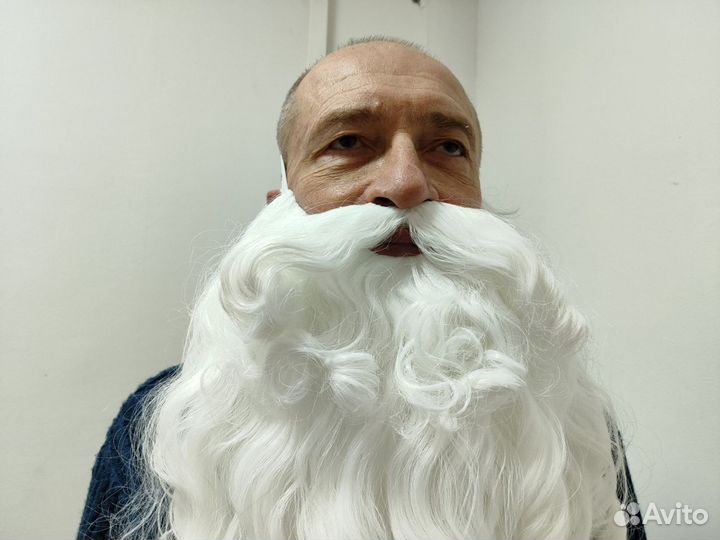 Борода Деда Мороза 110см и парик