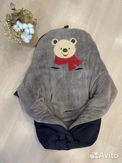 Теплый конверт в коляску автокресло санки