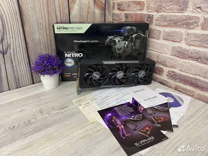 Видеокарта Sapphire Radeon R9 390 8gb gddr5