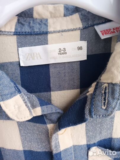 Рубашки zara reserved 92 98