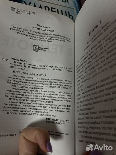 Книга Майк Омер Заживо в темноте