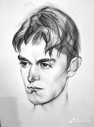 Портрет по фото карандашом