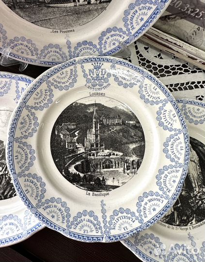 Тарелки антикварные Sarreguemines