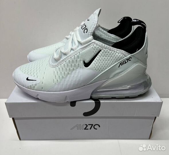 Кроссовки nike AIR MAX 270, белые натписи