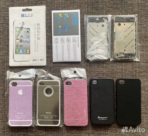 Чехлы, пленки, бамперы на iPhone 4