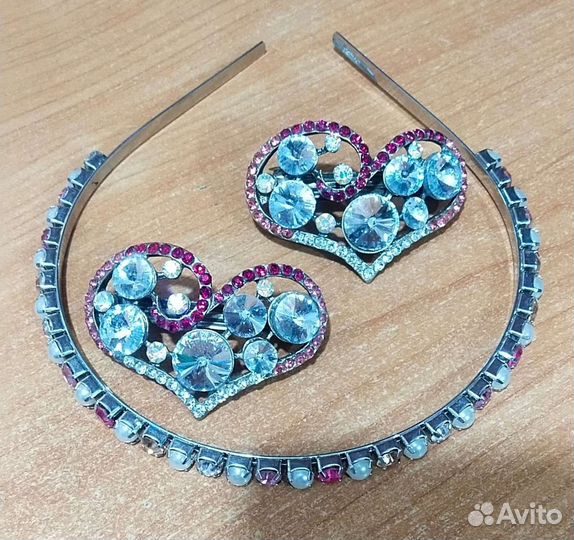 Набор ободок+2 заколки