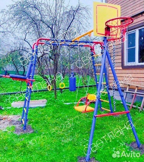 Коллекционная детская площадка с качелями