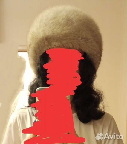 Зимняя шапка из песца