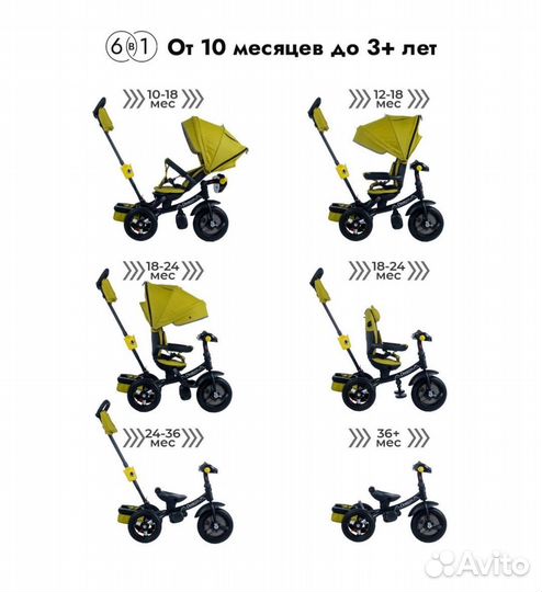 Коляска велосипед премиум,свет в темноте