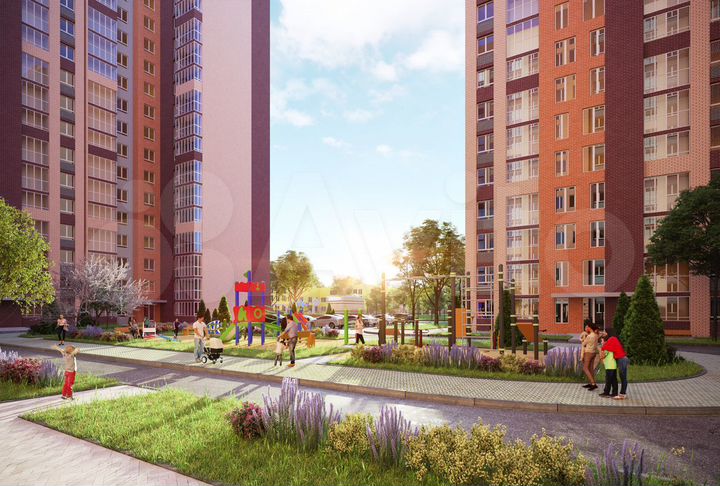 2-к. квартира, 56,3 м², 6/16 эт.