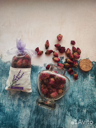 Сухоцветы для творчества бутоны роз лаванда