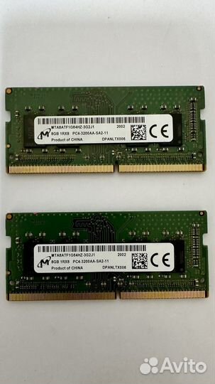 Память DDR4 8GB 3200MHz sodimm 260 Pin PC4-25600