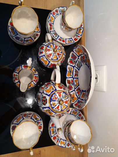 Кофейный сервиз лфз Русский лубок СССР