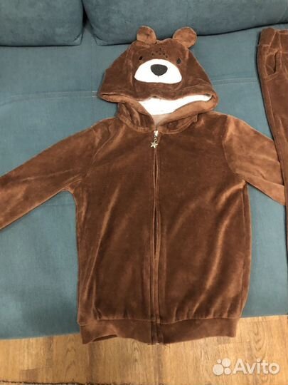 Спортивный велюровый костюм Мишка