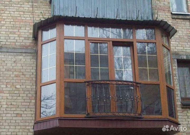 Пластиковые балконы под ключ