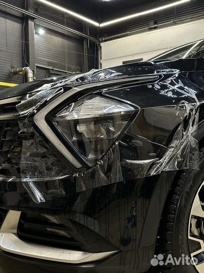 Оклейка фар защитной пленкой 3500 любые фары