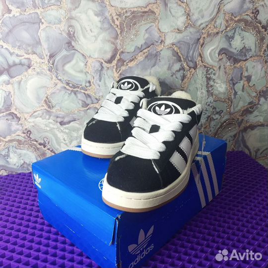 Кроссовки adidas campus 00 с мехом