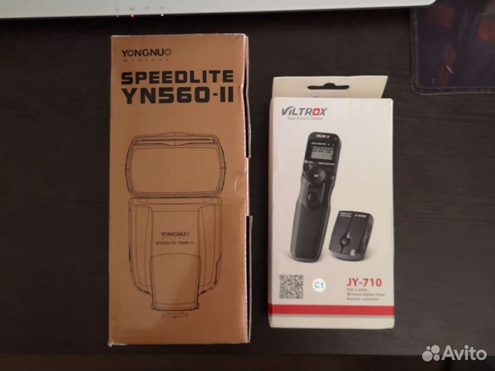 Вспышка Yongnuo. Таймер-пульт Viltrox. Для Sony