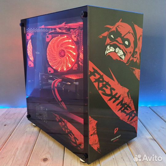 Игровой пк Pudge i3-10105F/RTX 2060S/16GB/SSD/HDD