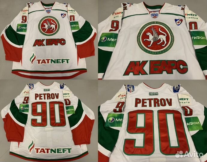 Хоккейный свитер акбарс / Петров / Барулин / Давос