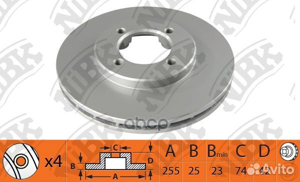 Диск тормозной toyota Liteace 10.86-02.99 RN153